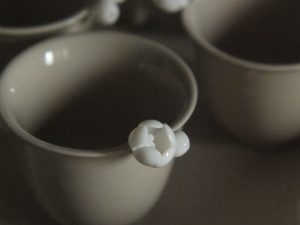 Handcraft Flower Porcelain Gaiwan Gongfu Teaset|Ceramitique
