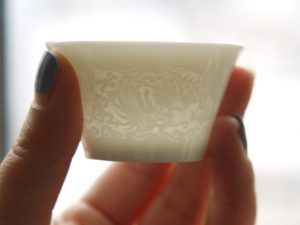 Chinese Dragon And Phoenix Gongfu Teacup Set Ceramitique