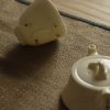Retro Blanc De Chine Sculpture Teacup Ceramitique